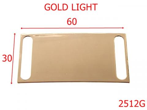 Placuta ornamentala 60x30 gold light 60 mm 2512G