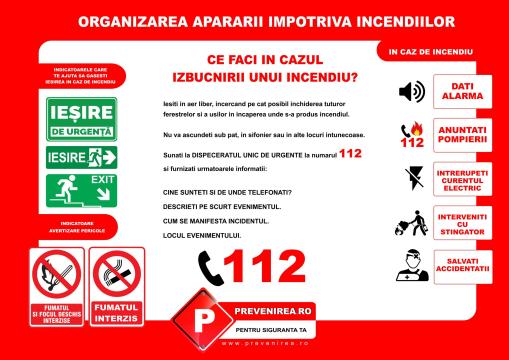 Plan pentru organizarea apararii impotriva incendiilor