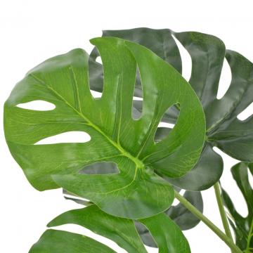 Planta artificiala Monstera cu ghiveci, verde, 100 cm
