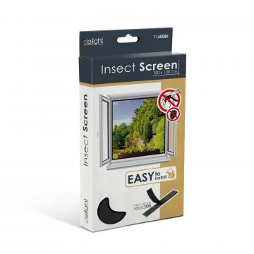 Plasa anti-tantari pentru ferestre 100x100cm - negru