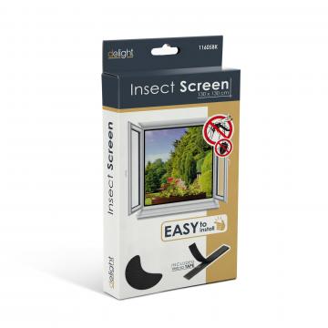 Plasa anti-tantari pentru ferestre 130 x 130 cm - negru