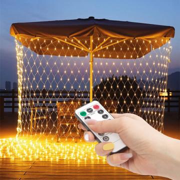 Plasa luminoasa LED - 190 LEDuri alb-calde - 3 x 2 m