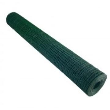 Plasa sarma zn sudata plastifiata 16x16x1.2mm / 1x10m