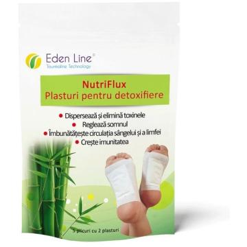 Plasturi pentru detoxifiere 10 bucati Eden Line NutriFlux