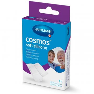 Plasturi rani minore Cosmos Soft Silicone - 8 buc.