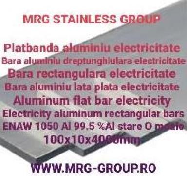 Platbanda aluminiu electricitate 100x10mm EN AW 1050 moale