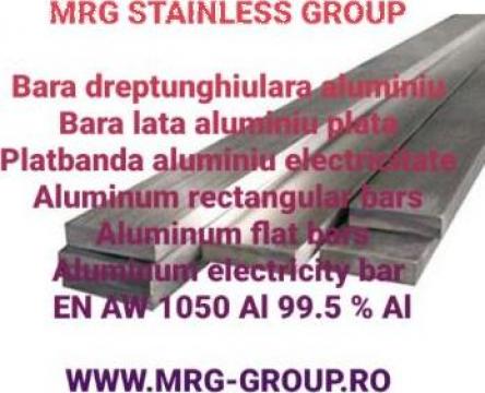 Platbanda aluminiu electricitate 40x10mm ENAW 1050 moale O