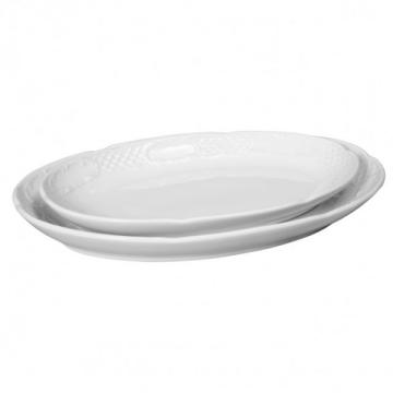 Platou oval 320x230 mm, portelan, gama Flora