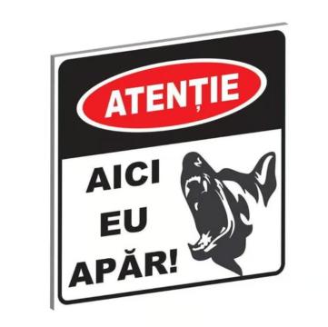 Pliant din PVC Aici eu apar, 15 x 15 cm