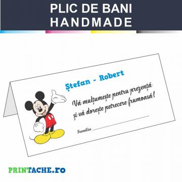 Plic de bani handmade - Mickey Mouse