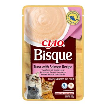 Plic hrana caini Bisque Reteta de Ton & Somon 40g - Churu