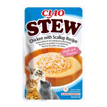 Plic hrana reteta de pui & scoici Chicken Stew 40g - Churu