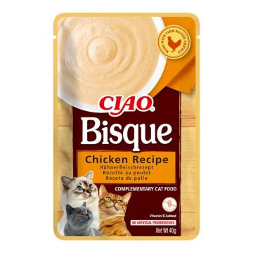 Plic hrana umeda pisici Bisque Reteta de Pui 40g - Churu