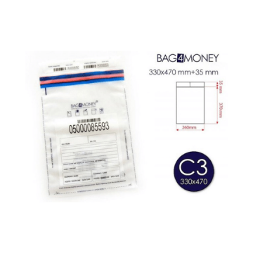 Plic securizat transparent C3 330x470 mm