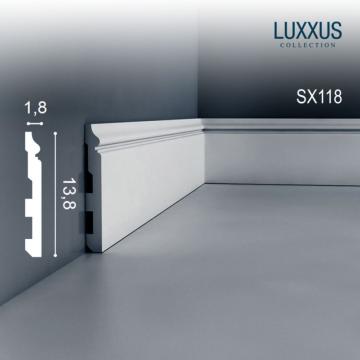Plinta duropolymer Orac Decor SX118 - 200 x 1,8 x 13,8 mm