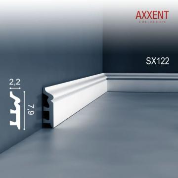 Plinta duropolymer Orac Decor SX122 - 200 x 2,2 x 7,9 mm