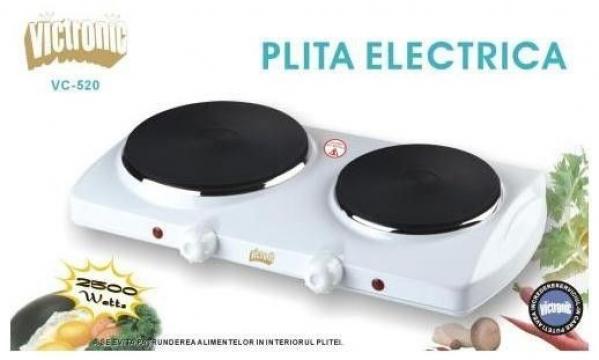 Plita electrica dubla Victronic VC520, 2500W