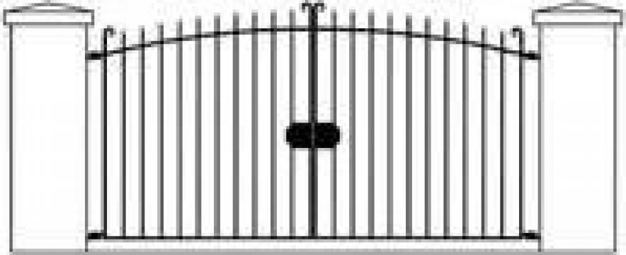 Poarta din teava rectangulara