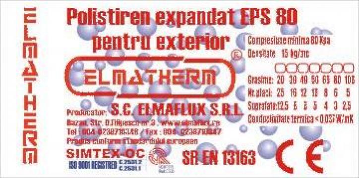 Polistiren expandat pentru exterior F80 grosime