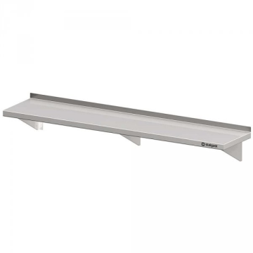 Polita inox de perete simpla 1400x300x170 mm.