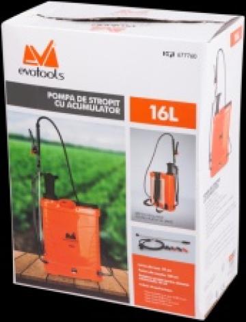 Pompa de stropit cu acumulator 16l