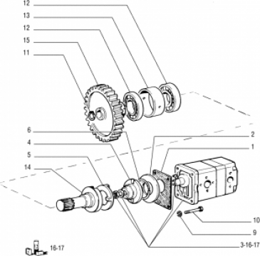 Pompa hidraulica directie Fiat FD75