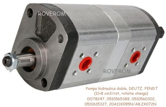 Pompa hidraulica dubla Deutz, Fendt, Steyr, rotatie stanga