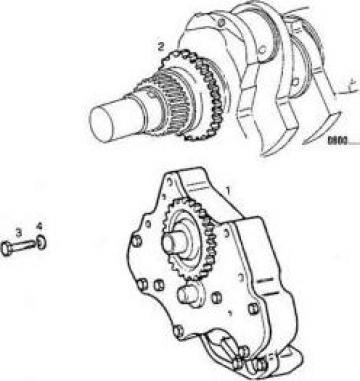 Pompa ulei CNH 4721103 New Holland