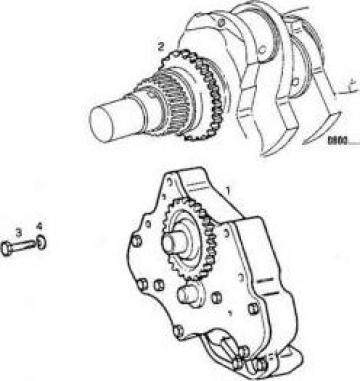 Pompa ulei CNH 4721103 New Holland