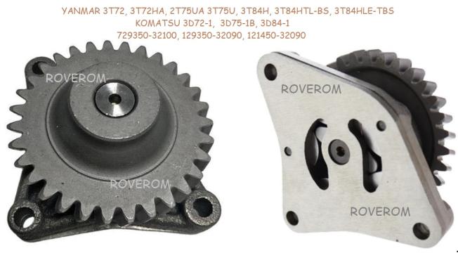 Pompa ulei Yanmar 3T72, 3T75U, 3T84H, Komatsu 3D72-1, 3D75-1