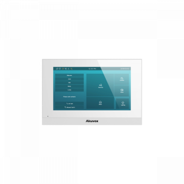 Post de interior IP SIP Akuvox C313S-WH monitor de 7 inch