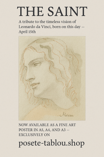 Poster, The Saint, Tribute to Leonardo da Vinci