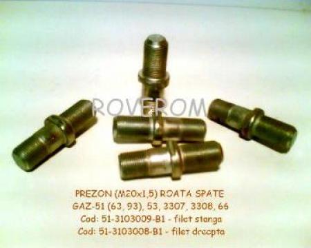 Prezon (M20x1,5mm) roata spate GAZ-3307, GAZ-63, GAZ-66