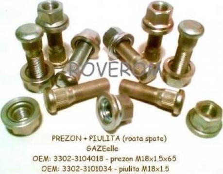 Prezon + piulita roata spate Gaz-3302, 2705 (Gazelle)