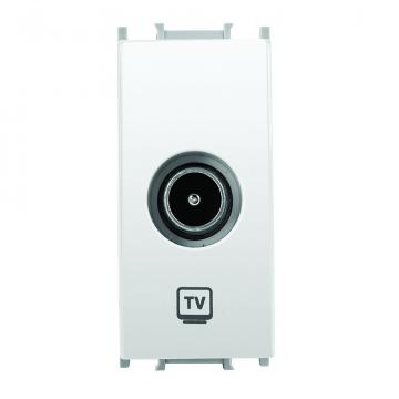 Priza TV 0dB 1M alb