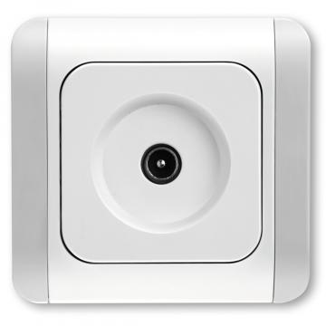 Priza TV de trecere 8dB alb