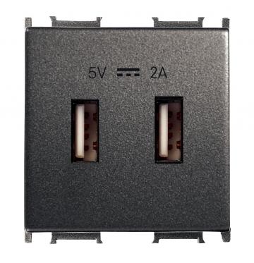 Priza USB 2m 2A 5V negru