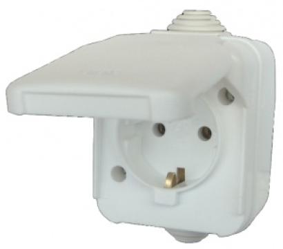 Priza cu capac AG PT CP IP 44 / 16A