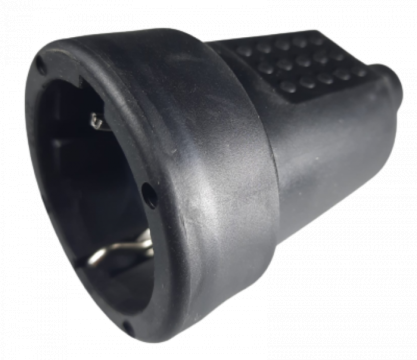 Priza neagra cupla cauciucata schuko 16A 250V
