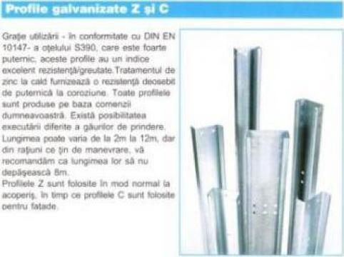 Profile galvanizate Z si C