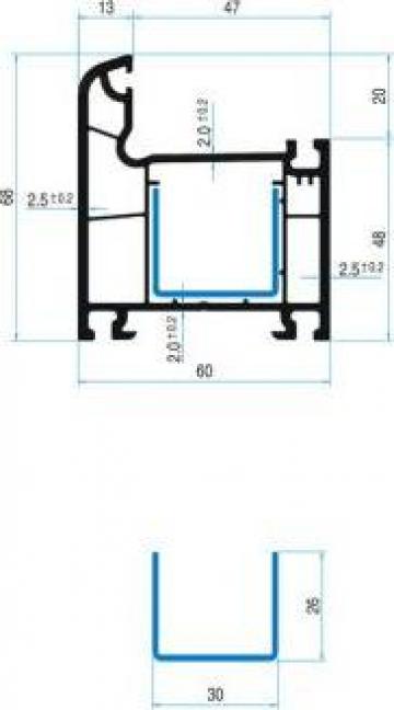 Profile termopane PVC