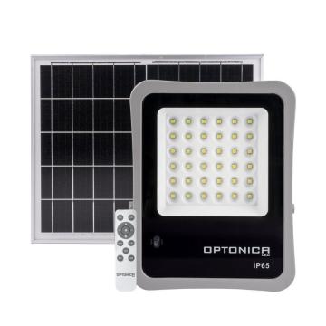 Proiector LED cu energie solara + telecomanda