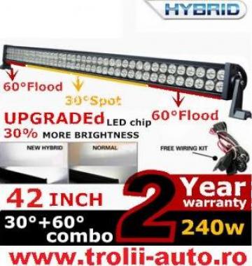 Proiector auto led bar 240W spot 21600 lumeni