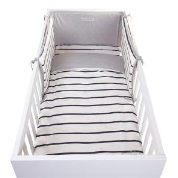 Protectie laterala patut bebe 35x170cm Jersey Childhome