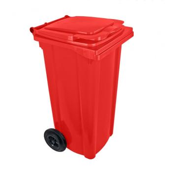 Pubela HDPE CLD 240L rosie - transport inclus
