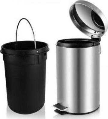 Pubela din inox cu pedala