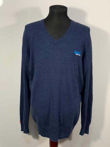 Pulover Superdry 95% bumbac 5% casmir marimea XL barbat