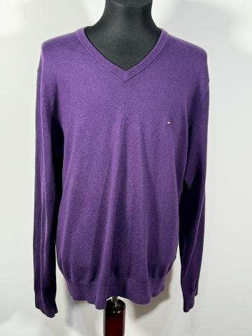 Pulover Tommy Hilfiger 92% bumbac 8% casmir marimea L dama