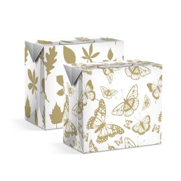 Punga cadou - hartie - 225 x 135 x 200 mm - 2 tipuri