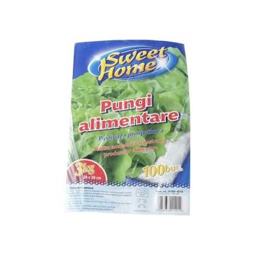 Pungi alimentare din folie LDPE 3 kg, set 100 buc